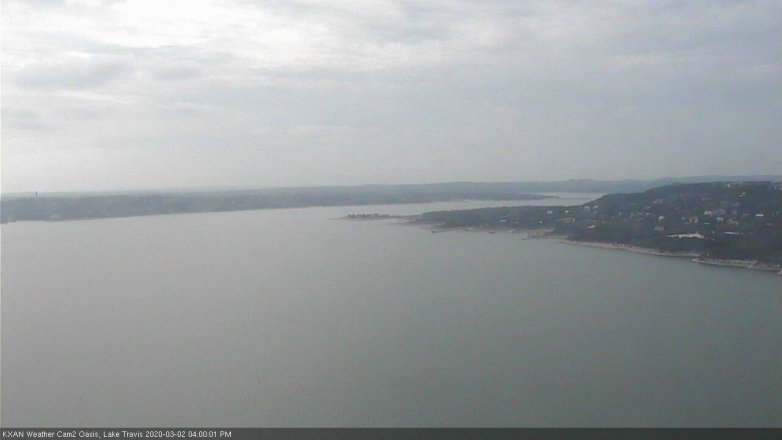 Lake Travis webcam, March 2, 2020 4:00 PM CT