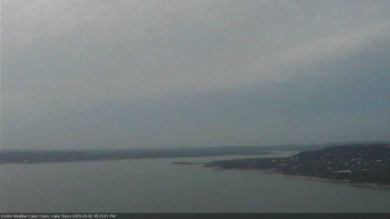 Lake Travis webcam, March 2, 2020 5:25 PM CT