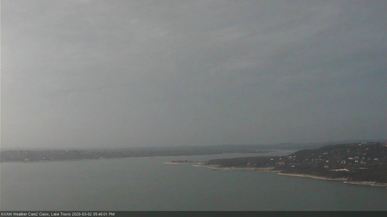 Lake Travis webcam, March 2, 2020 5:45 PM CT