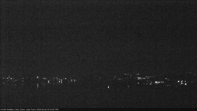 Lake Travis webcam, March 2, 2020 7:25 PM CT