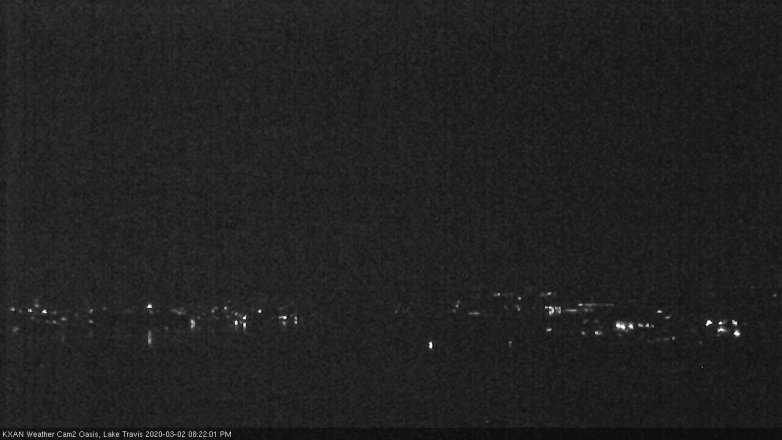 Lake Travis webcam, March 2, 2020 8:25 PM CT