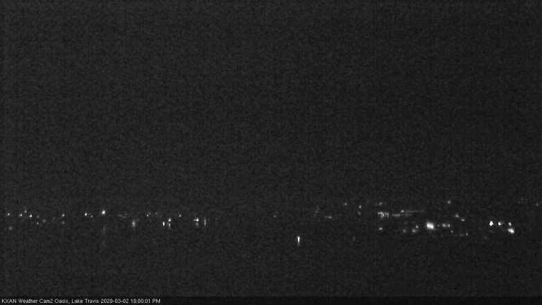 Lake Travis webcam, March 2, 2020 10:00 PM CT