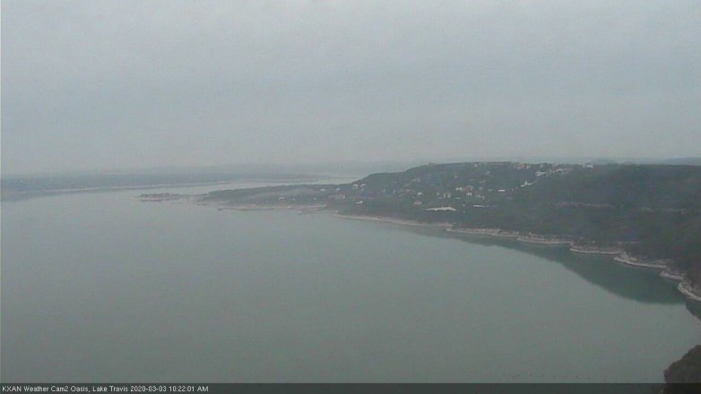 Lake Travis webcam, March 3, 2020 10:25 AM CT
