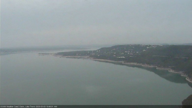 Lake Travis webcam, March 3, 2020 10:45 AM CT