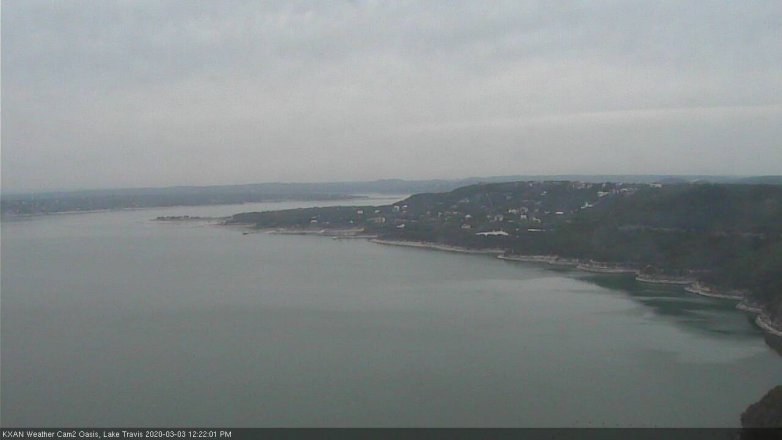 Lake Travis webcam, March 3, 2020 12:25 PM CT