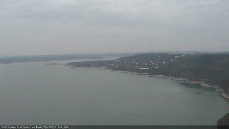 Lake Travis webcam, March 3, 2020 2:00 PM CT