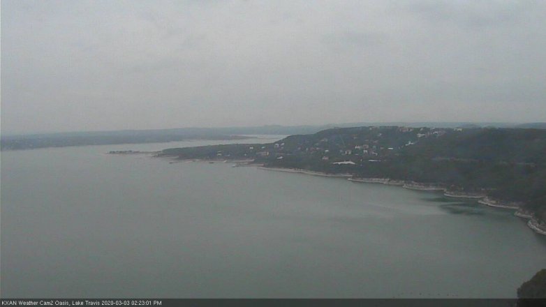Lake Travis webcam, March 3, 2020 2:25 PM CT