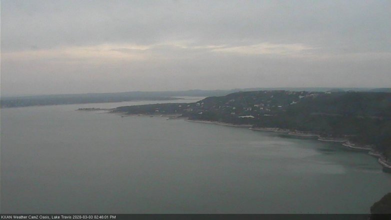 Lake Travis webcam, March 3, 2020 2:45 PM CT