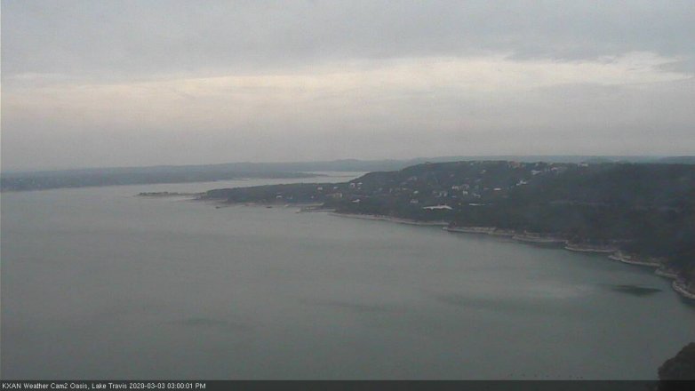 Lake Travis webcam, March 3, 2020 3:00 PM CT