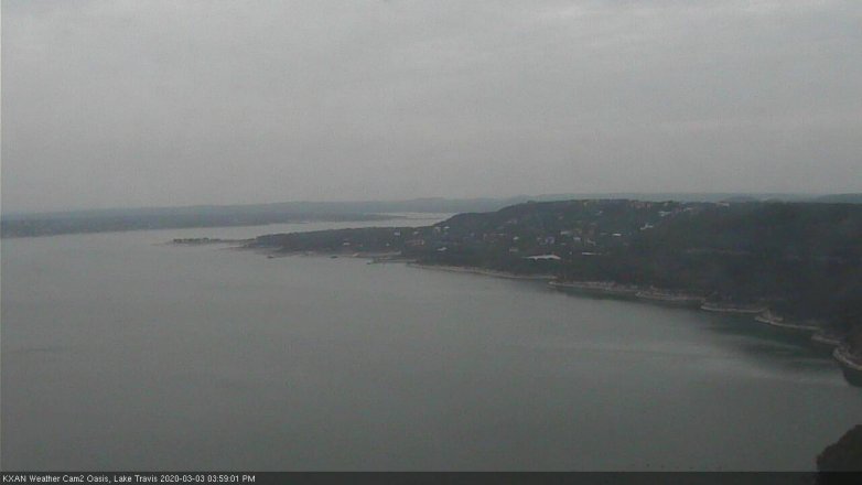 Lake Travis webcam, March 3, 2020 4:00 PM CT