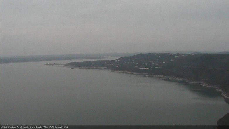 Lake Travis webcam, March 3, 2020 4:45 PM CT