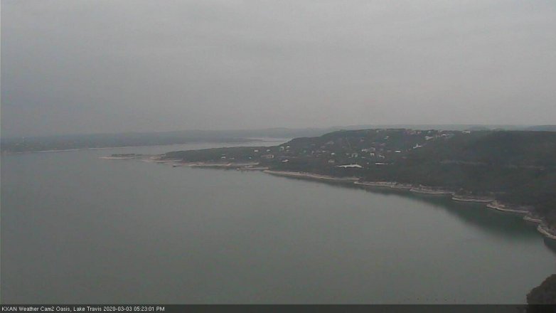 Lake Travis webcam, March 3, 2020 5:25 PM CT