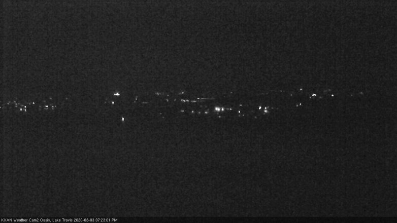 Lake Travis webcam, March 3, 2020 7:25 PM CT