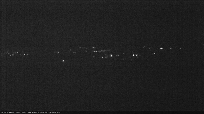 Lake Travis webcam, March 3, 2020 11:00 PM CT