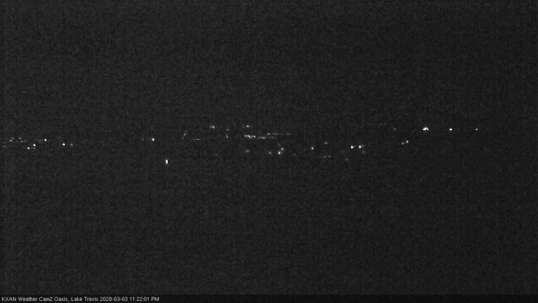 Lake Travis webcam, March 3, 2020 11:25 PM CT