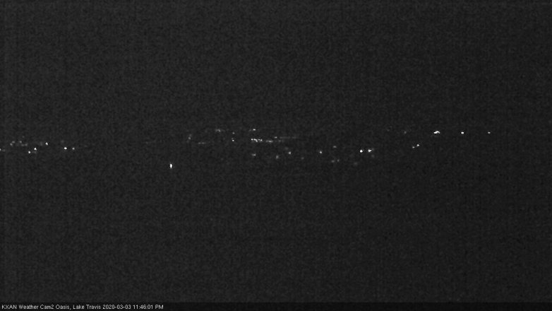Lake Travis webcam, March 3, 2020 11:45 PM CT