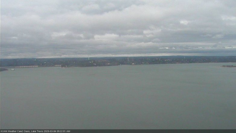 Lake Travis webcam, March 4, 2020 9:25 AM CT