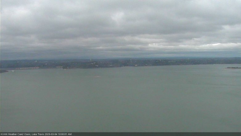 Lake Travis webcam, March 4, 2020 10:00 AM CT
