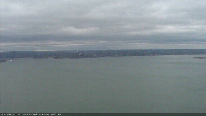 Lake Travis webcam, March 4, 2020 10:45 AM CT