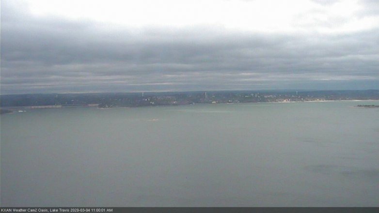 Lake Travis webcam, March 4, 2020 11:00 AM CT