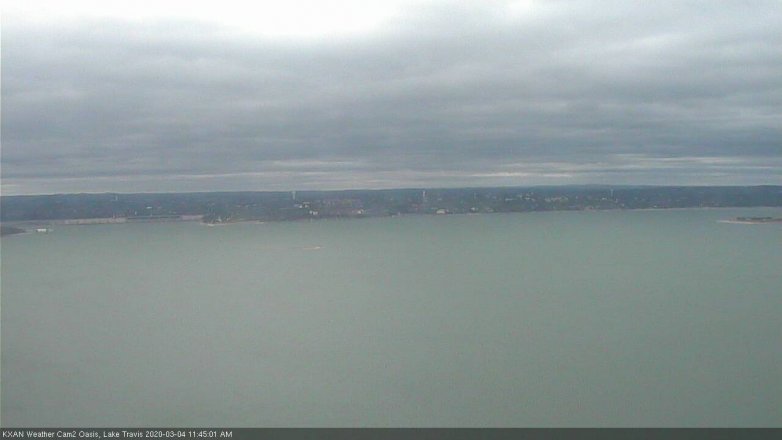 Lake Travis webcam, March 4, 2020 11:45 AM CT