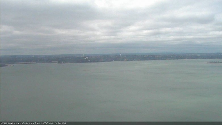 Lake Travis webcam, March 4, 2020 12:45 PM CT