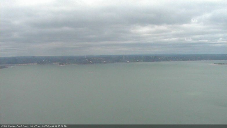 Lake Travis webcam, March 4, 2020 1:00 PM CT