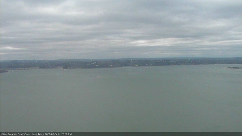 Lake Travis webcam, March 4, 2020 1:25 PM CT