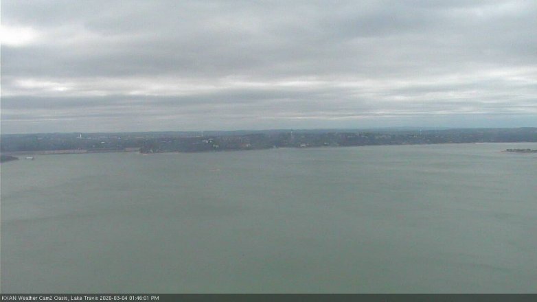 Lake Travis webcam, March 4, 2020 1:45 PM CT