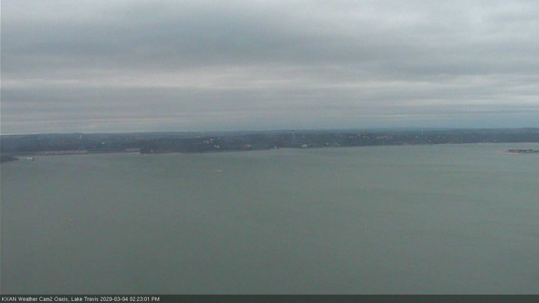 Lake Travis webcam, March 4, 2020 2:25 PM CT