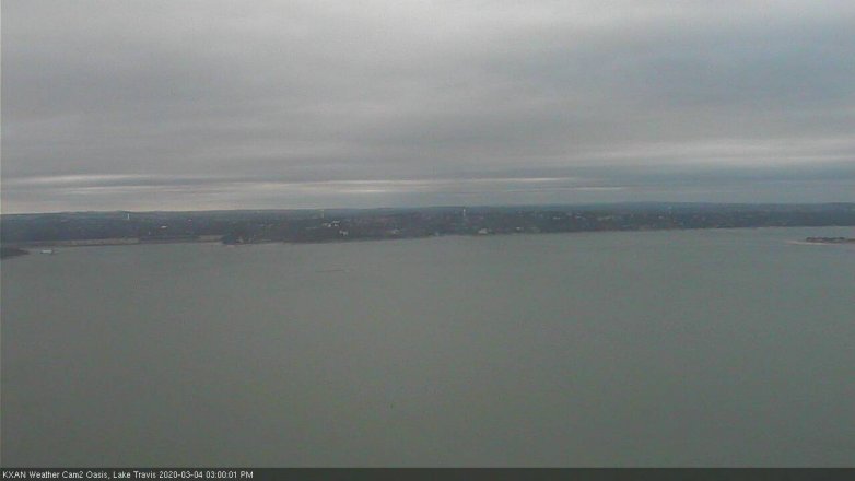Lake Travis webcam, March 4, 2020 3:00 PM CT