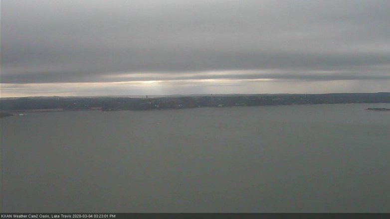Lake Travis webcam, March 4, 2020 3:25 PM CT