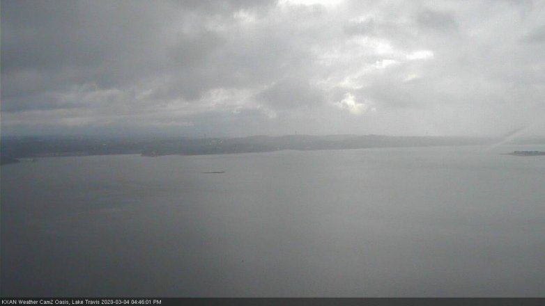 Lake Travis webcam, March 4, 2020 4:45 PM CT