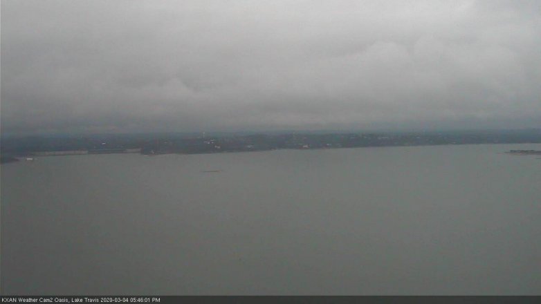 Lake Travis webcam, March 4, 2020 5:45 PM CT