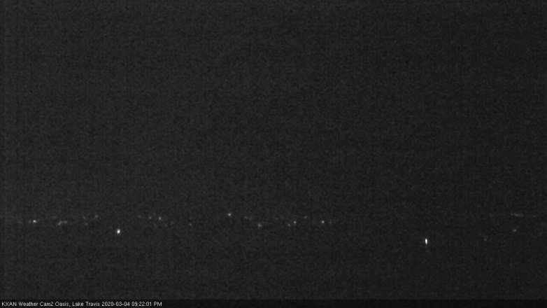 Lake Travis webcam, March 4, 2020 9:25 PM CT