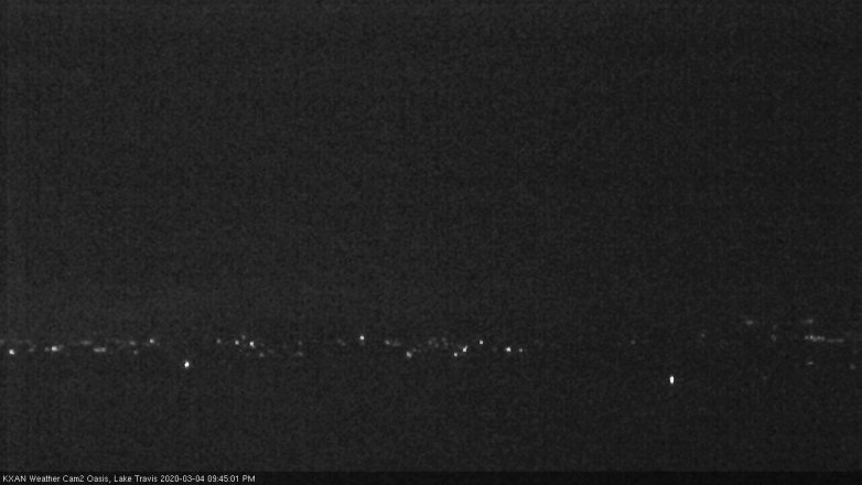 Lake Travis webcam, March 4, 2020 9:45 PM CT