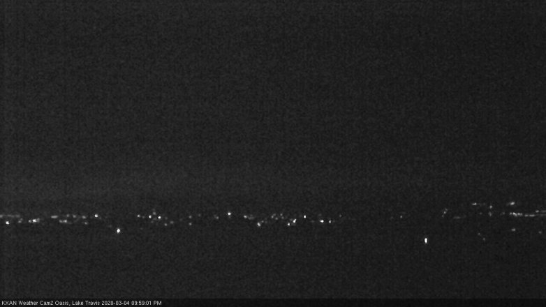 Lake Travis webcam, March 4, 2020 10:00 PM CT