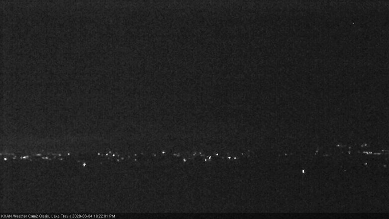 Lake Travis webcam, March 4, 2020 10:25 PM CT