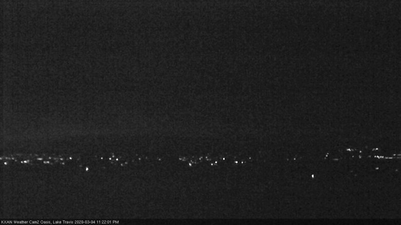 Lake Travis webcam, March 4, 2020 11:25 PM CT