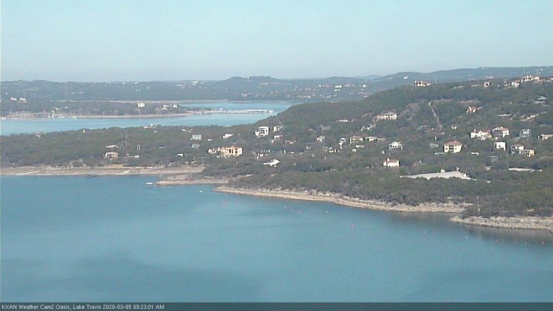 Lake Travis webcam, March 5, 2020 9:25 AM CT