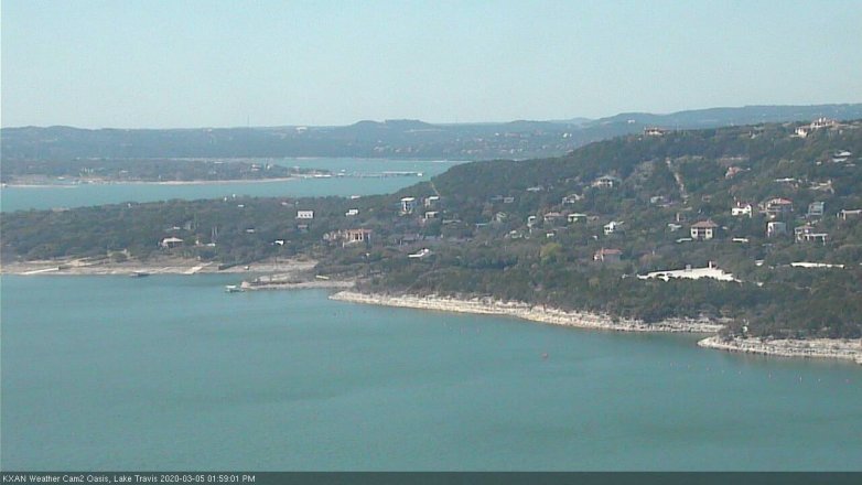 Lake Travis webcam, March 5, 2020 2:00 PM CT