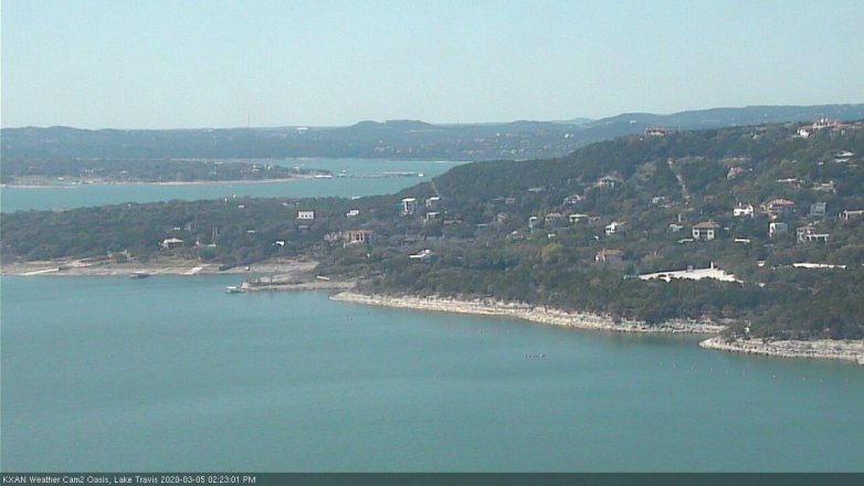 Lake Travis webcam, March 5, 2020 2:25 PM CT