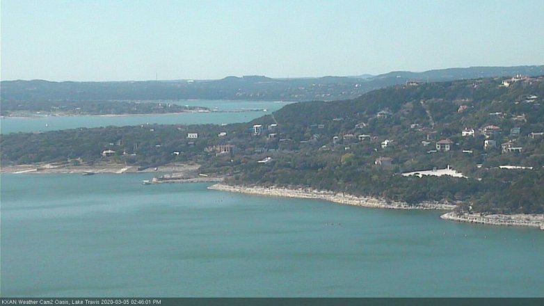Lake Travis webcam, March 5, 2020 2:45 PM CT