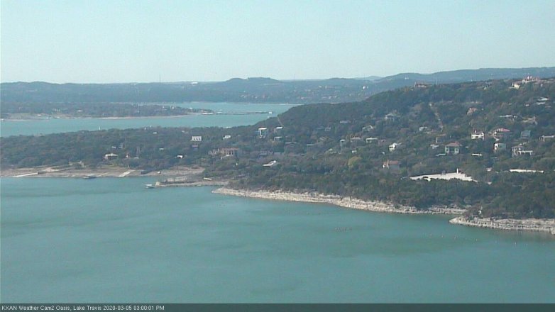 Lake Travis webcam, March 5, 2020 3:00 PM CT