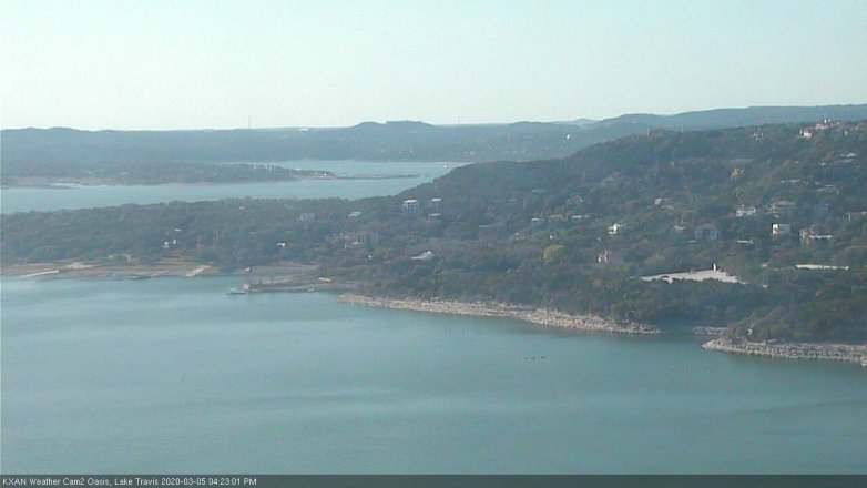 Lake Travis webcam, March 5, 2020 4:25 PM CT