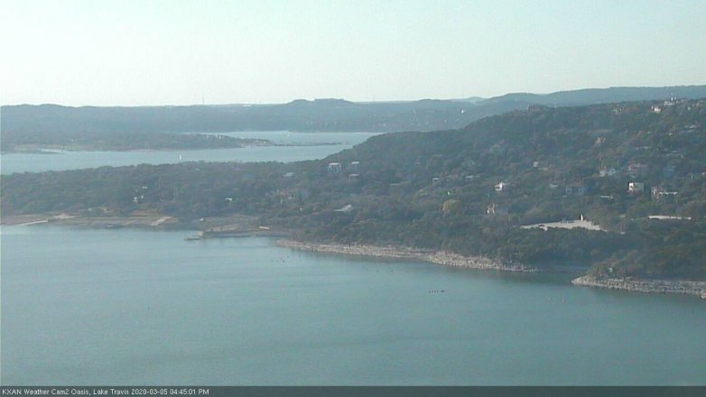 Lake Travis webcam, March 5, 2020 4:45 PM CT