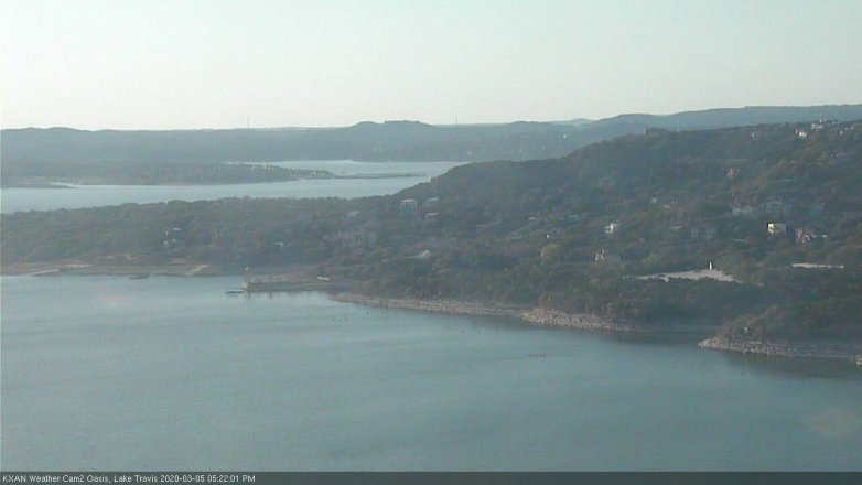 Lake Travis webcam, March 5, 2020 5:25 PM CT