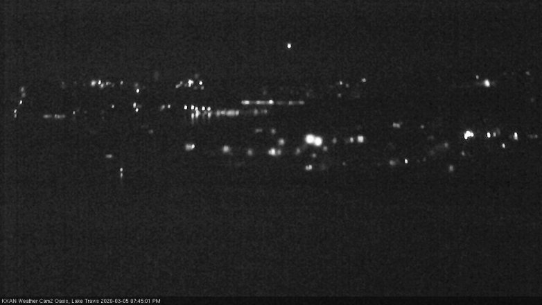 Lake Travis webcam, March 5, 2020 7:45 PM CT