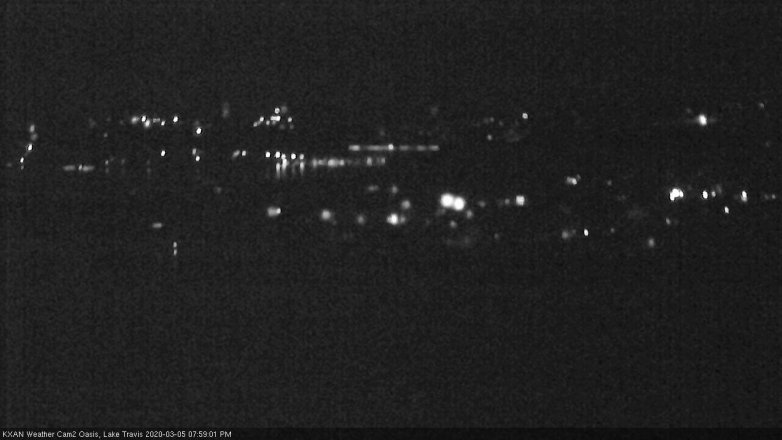 Lake Travis webcam, March 5, 2020 8:00 PM CT