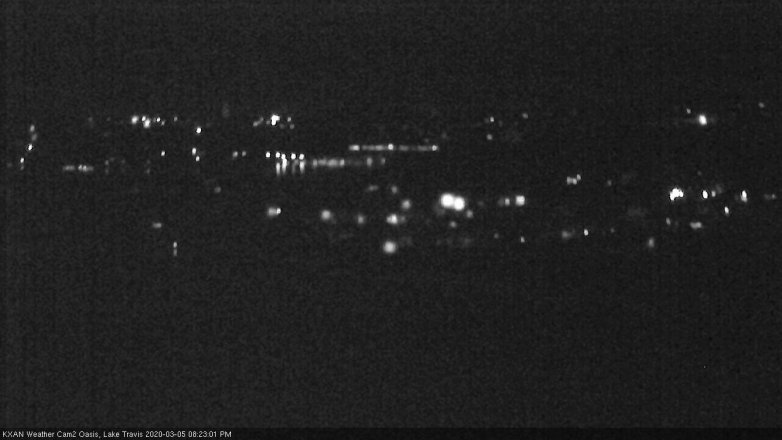 Lake Travis webcam, March 5, 2020 8:25 PM CT